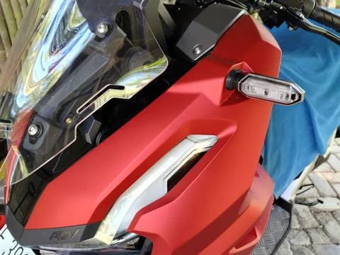 Central Java Indonesia 12 June 2026: Modern Honda ADV scooter featuring aggressi Stock Photos