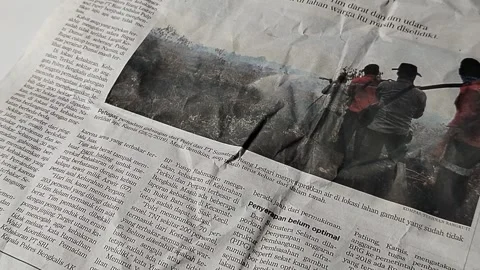 Central Java, Indonesia – 12 May 2026: Close-up view of an Indonesian-language  스톡 동영상 337081499