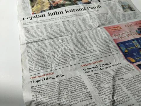 Central Java, Indonesia – 12 May 2026: Close-up view of an Indonesian-language  Stock Photos