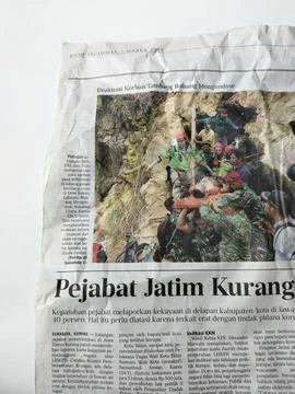 Central Java, Indonesia – 12 May 2026: Close-up view of an Indonesian-language  Stock-Fotos