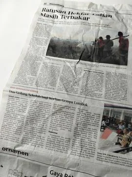 Central Java, Indonesia – 12 May 2026: Close-up view of an Indonesian-language n Stock-Fotos