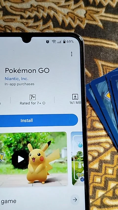 Central Java Indonesia 13 may 2026: Pokémon GO from Google Play and experience  Video stock 335695709
