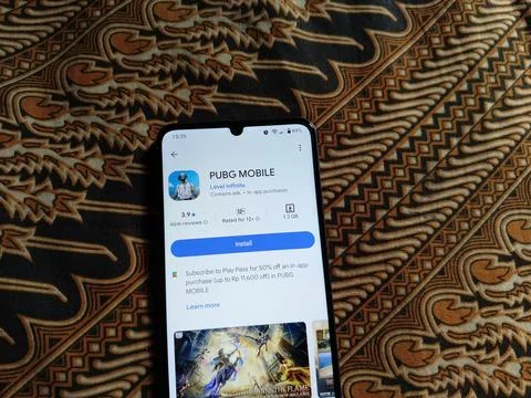 Central Java Indonesia 13 May 2026: Experience the thrill of PUBG Mobile on  写真素材