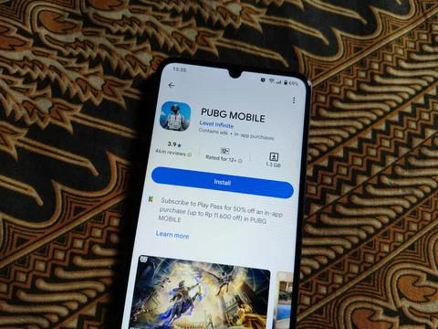 Central Java Indonesia 13 May 2026: Experience the thrill of PUBG Mobile  写真素材
