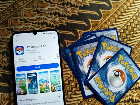 Central Java Indonesia 13 may 2026: Pokémon GO from Google Play and experience  Fotos de archivo