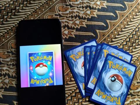 Central Java Indonesia 13 may 2026: Pokémon TCG Pocket app displayed  Stock Photos