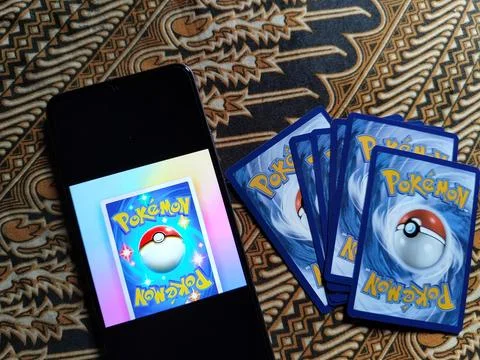 Central Java Indonesia 13 may 2026: Pokémon TCG Pocket app displayed  Photos