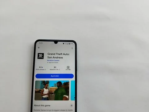 Central Java Indonesia 13 May 2026: Grand Theft Auto on Google Play Stock Photos