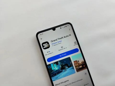 Central Java Indonesia 13 May 2026: Grand Theft Auto on Google Play 库存照片