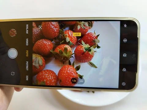 Central Java Indonesia 13 May 2026: A smartphone camera capturing Stock Photos