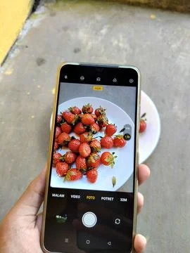 Central Java Indonesia 13 May 2026: A smartphone camera capturing Stock Photos