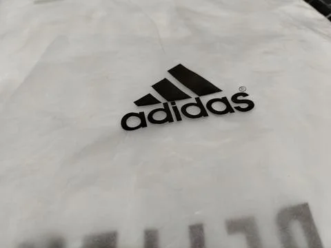 Central Java Indonesia 16 August 2026: Close-up of an official Adidas sports  Stock-Fotos