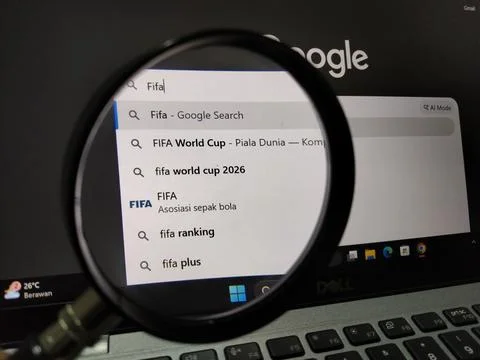 Central Java Indonesia 17 June 2026: People searching for FIFA-related keywords  Fotos Stock