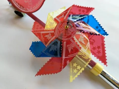 Central Java Indonesia 18 May 2026: Bright toy windmill designed for children Stock Photos