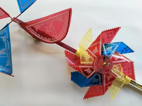 Central Java Indonesia 18 May 2026: Bright toy windmill designed for children Stock Photos
