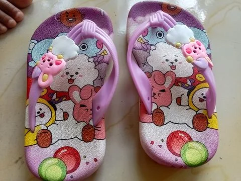 Central Java Indonesia 18 October 2023: sandals for toddler girls. Фото