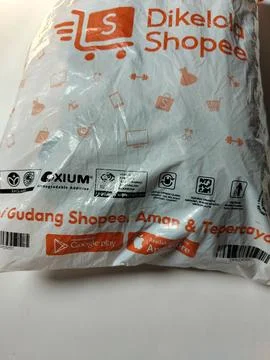 Central Java Indonesia 19 May 2026: Shopee-managed delivery package representing Stock Photos