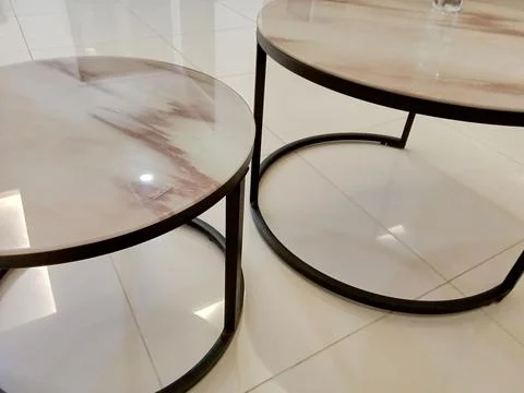 Central Java Indonesia 2 October 2024: aesthetic minimalist table Stock Photos