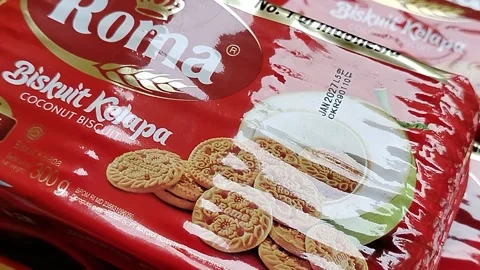 Central Java Indonesia 21 May 2026: Roma Coconut Biscuits are crispy and delicio Stock Footage 336163984