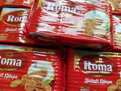 Central Java Indonesia 21 May 2026: Roma Coconut Biscuits. Stock Photos