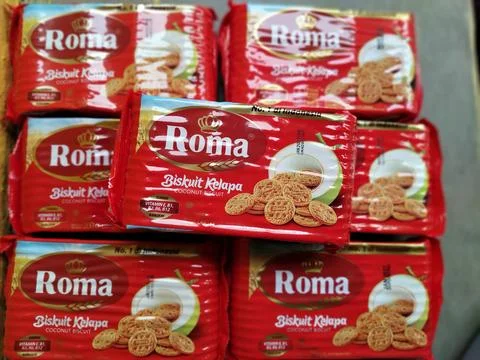 Central Java Indonesia 21 May 2026: Roma Coconut Biscuits. Fotos de archivo