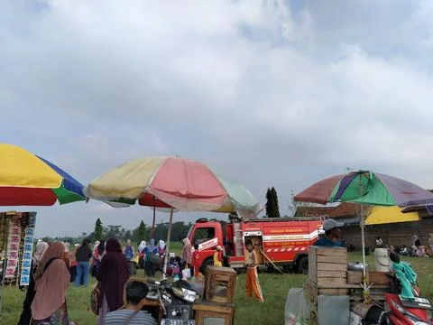 Central Java Indonesia 21 May 2026: Firefighter socialization for kindergarten  Stock Photos