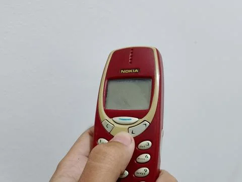 Central Java Indonesia 21 October 2025: a vintage Nokia mobile phone, old Stockfoto's