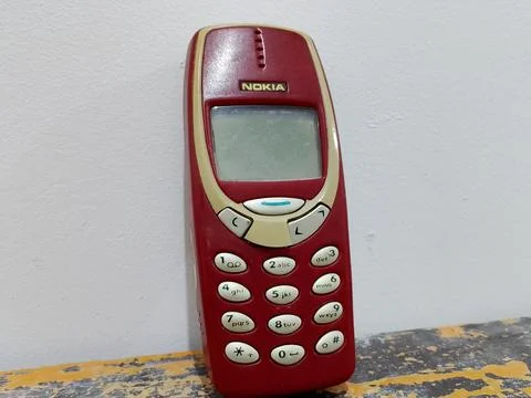 Central Java Indonesia 21 October 2025: a vintage Nokia mobile phone, old Stockfoto's