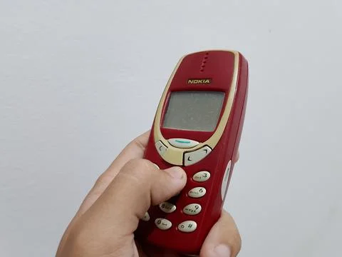 Central Java Indonesia 21 October 2025: a vintage Nokia mobile phone, old Stockfoto's