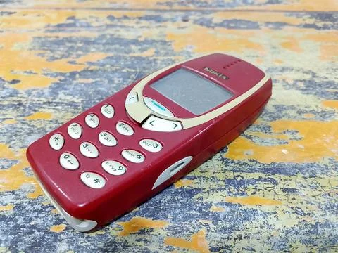 Central Java Indonesia 21 October 2025: a vintage Nokia mobile phone, old Stockfoto's
