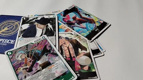 Central Java Indonesia 22 April 2026: Popular One Piece Card Game cards showcasi Video stock 333503621