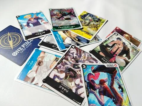 Central Java Indonesia 22 April 2026: Popular One Piece Card Game cards showcasi Stock-Fotos