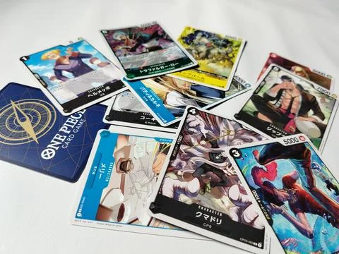 Central Java Indonesia 22 April 2026: Popular One Piece Card Game cards showcasi Stock-Fotos
