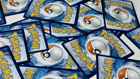 Central Java Indonesia 22 may 2026: Back side of Pokémon TCG card featuring icon 動画素材 333503637
