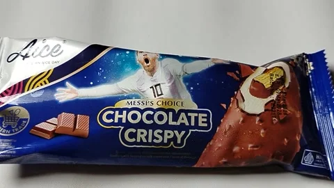 Central Java Indonesia 23 April 2026: Aice brand ice cream, affordable frozen sn Stock Footage 333503643