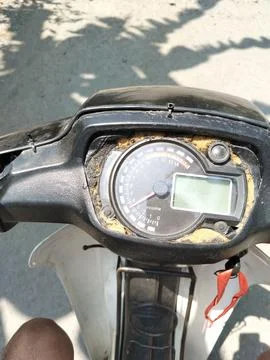 Central Java, Indonesia, 24 September 2026: POV shot of a rider navigating  Фото