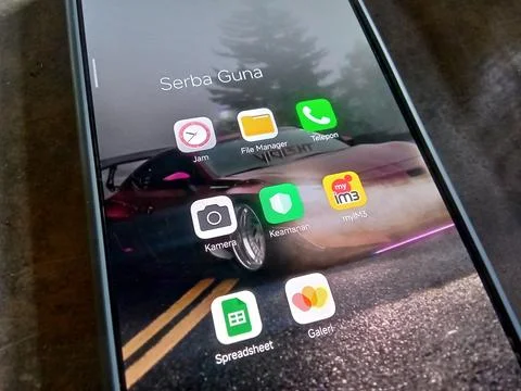 Central Java, Indonesia 26 June 2024: Groups android application. Stock-Fotos