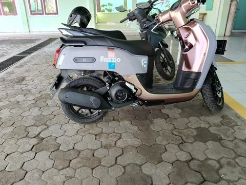 Central Java Indonesia 26 May 2026: Automatic motorcycle parked safely  Stock Photos