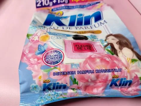 Central Java Indonesia 27 February 2026: So Klin detergent packaging  Stock Photos