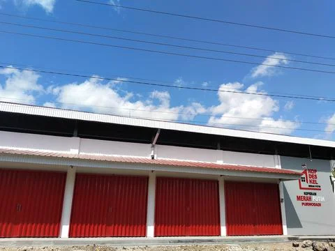 	Central Java Indonesia 29 June 2026: Exterior view of Koperasi Merah Putih Stock Photos