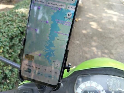 Central Java Indonesia 30 July 2026: Detailed close-up of a smartphone attached  Stock Photos