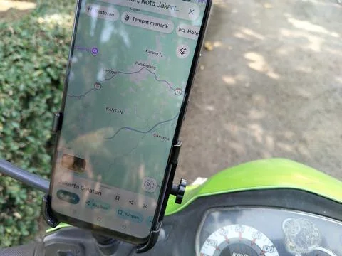 Central Java Indonesia 30 July 2026: Detailed close-up of a smartphone attached  Stock Photos