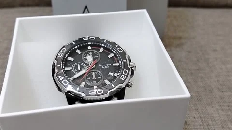 Central Java Indonesia 4 September 2026: A Christophe Arden men's chronograph  Stock-Footage 345162581