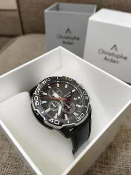 Central Java Indonesia 4 September 2026: A Christophe Arden men's chronograph Stock-Fotos