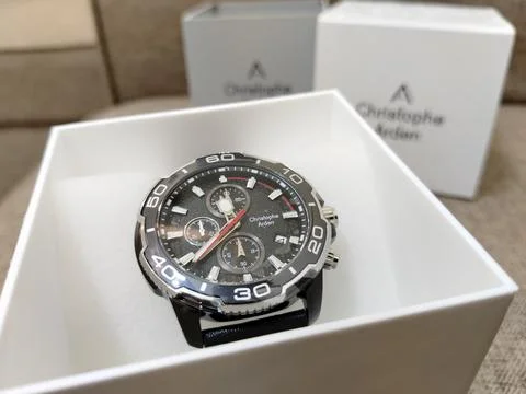Central Java Indonesia 4 September 2026: A Christophe Arden men's chronograph Stock-Fotos