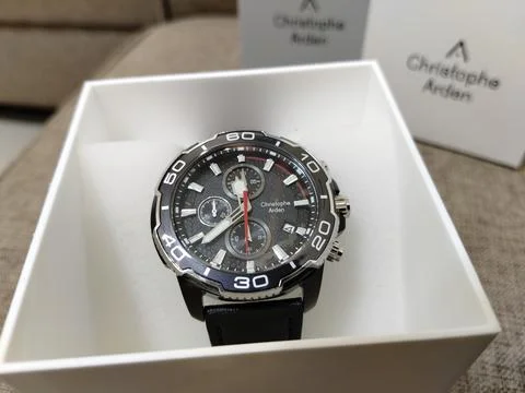 Central Java Indonesia 4 September 2026: A Christophe Arden men's chronograph Stock-Fotos