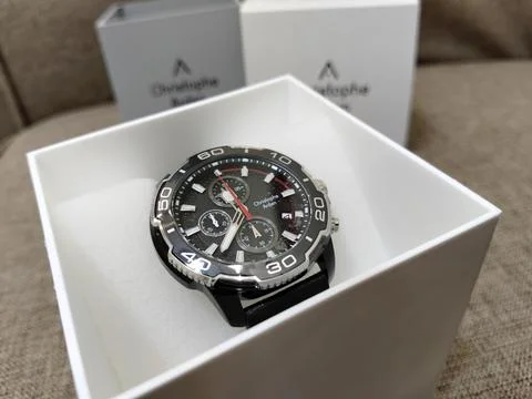 Central Java Indonesia 4 September 2026: A Christophe Arden men's chronograph Stock-Fotos