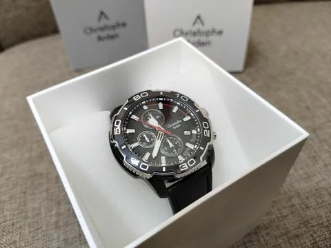 Central Java Indonesia 4 September 2026: A Christophe Arden men's chronograph Stock Photos
