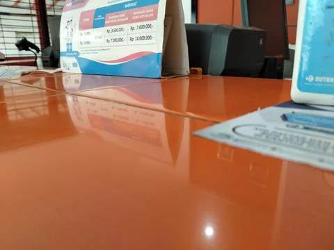 Central Java Indonesia 6 February 2026: Interior of a post office room  Stock-Fotos