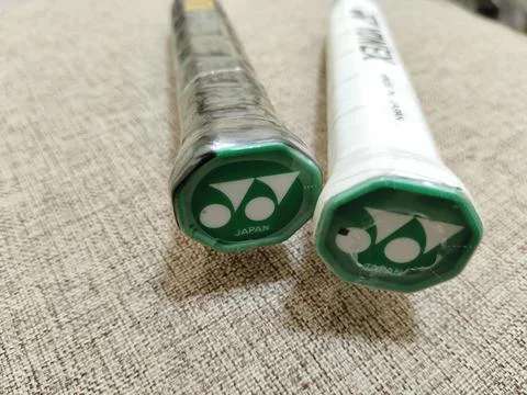 Central Java Indonesia 6 September 2026: A close-up view of a Yonex badminton ra Stock-Fotos